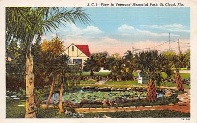 View in Veterans' Memorial Park St Cloud, Florida Postcard