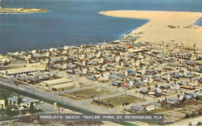 Parsley's Beach Trailer Park St Petersburg, Florida Postcard