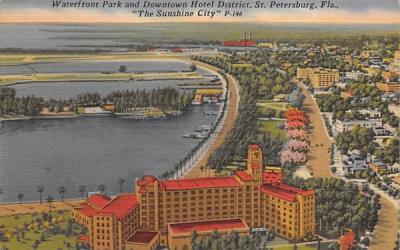 Waterfront Park and Downtown Hotel District St Petersburg, Florida Postcard