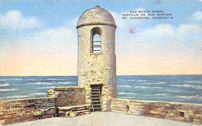 Old Watch Tower, Castillo De San Marcos St Augustine, Florida Postcard