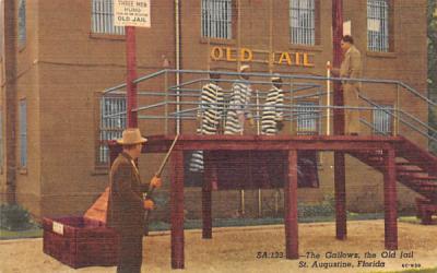 The Gallows, the Old Jail St Augustine, Florida Postcard