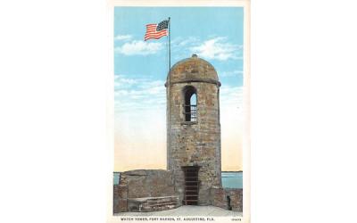 Watch Tower, Fort Marion St Augustine, Florida Postcard