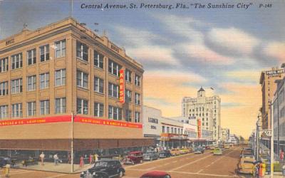 Central Avenue  St Petersburg, Florida Postcard