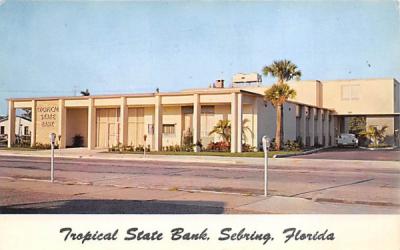 Tropical State Bank Sebring, Florida Postcard