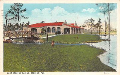 Lake Sebring Casino  Florida Postcard