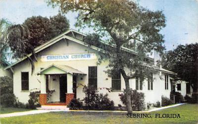 Christian Church Sebring, Florida Postcard