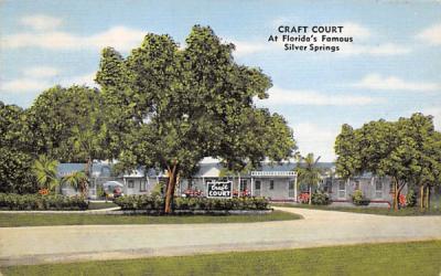Craft Court Silver Springs, Florida Postcard