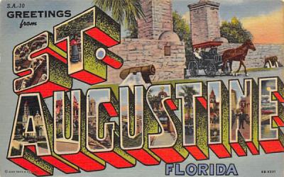 Greetings from St. Augustine, FL, USA St Augustine, Florida Postcard