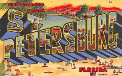 Greetings from St. Petersburg, FL, USA St Petersburg, Florida Postcard