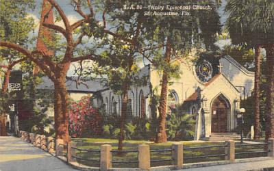 Trinity Episcopal Church St Augustine, Florida Postcard