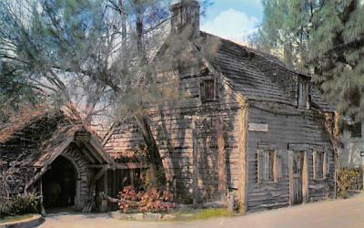Oldest Wooden Schoolhouse in Oldest City St Augustine, Florida Postcard