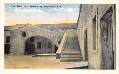 The Arch, Fort Marion St Augustine, Florida Postcard