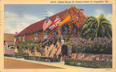 Oldest House St Augustine, Florida Postcard
