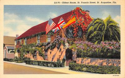 Oldest House St Augustine, Florida Postcard