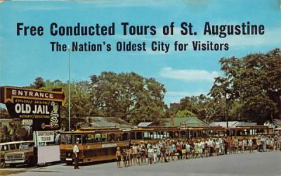 Free Conducted Tours St Augustine, Florida Postcard
