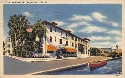 Hotel Bennett St Augustine, Florida Postcard