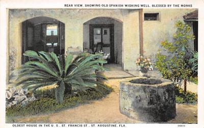 Oldest House in the U. S.  St Augustine, Florida Postcard