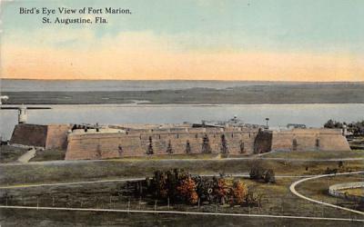 Bird's Eye View of Fort Marion St Augustine, Florida Postcard