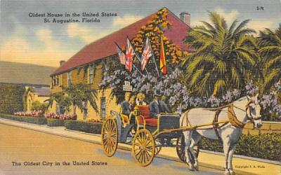 Oldest House in the United States St Augustine, Florida Postcard