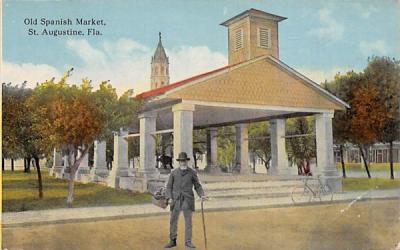 Old Spanish Market St Augustine, Florida Postcard