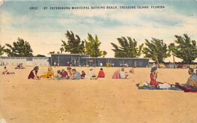 St. Petersburg Municipal Bathing Beach St Petersburg, Florida Postcard