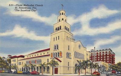 Christ Methodist Church St Petersburg, Florida Postcard