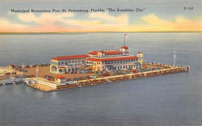 Municipal Recreation Pier St Petersburg, Florida Postcard