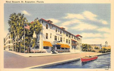 Hotel Bennett St Augustine, Florida Postcard