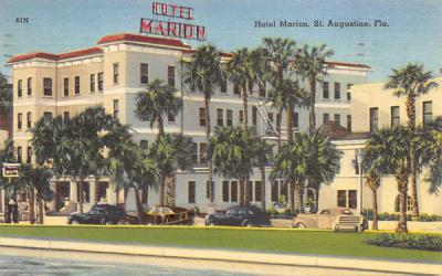 Hotel Marion St Augustine, Florida Postcard