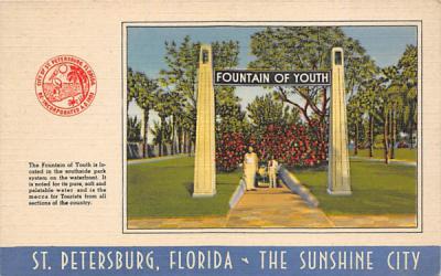 The Fountain of Youth St Petersburg, Florida Postcard