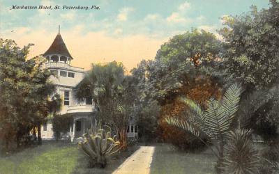 Manhatten Hotel St Petersburg, Florida Postcard
