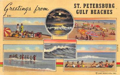 Greetings from St. Petersburg Gulf Beaches, FL, USA St Petersburg, Florida Postcard