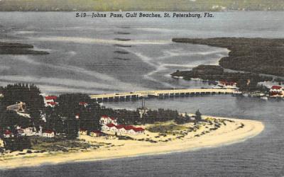 Johns Pass, Gulf Beaches St Petersburg, Florida Postcard