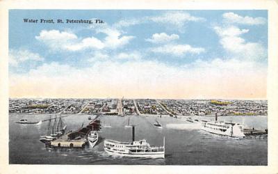Water Front St Petersburg, Florida Postcard