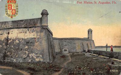 Fort Marion St Augustine, Florida Postcard