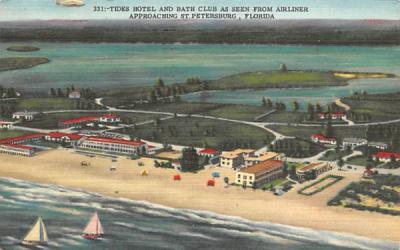 Tides Hotel and Bath Club as Seen From Airliner  St Petersburg, Florida Postcard