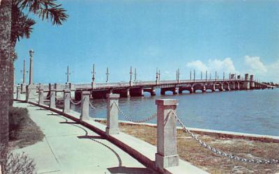 Bridge of Lions St Augustine, Florida Postcard