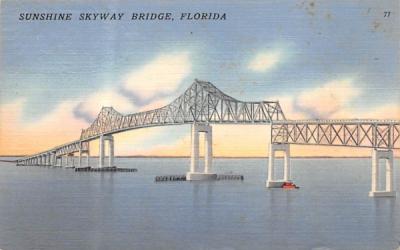 Sunshine Skyway Bridge, FL, USA St Petersburg, Florida Postcard