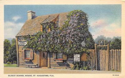 Oldest School House St Augustine, Florida Postcard