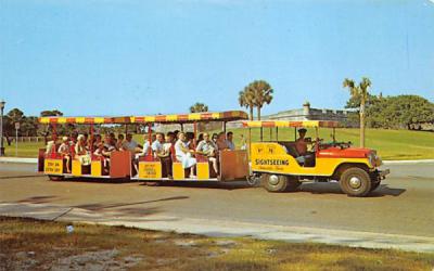 Sightseeing Trains St Augustine, Florida Postcard
