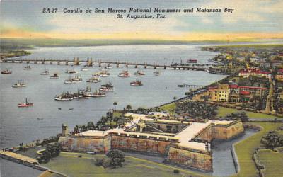 Castillo de San Marcos National Monument St Augustine, Florida Postcard