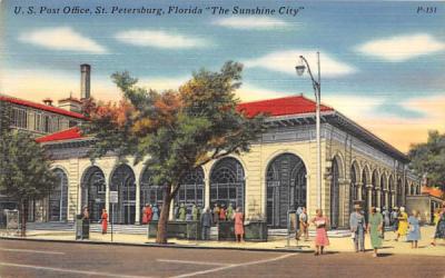 U. S. Post Office St Petersburg, Florida Postcard