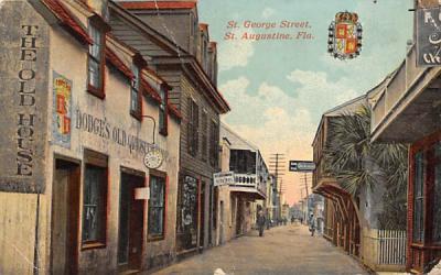 St. George Street St Augustine, Florida Postcard