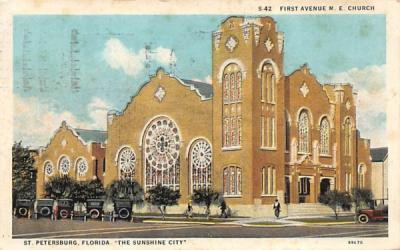 First Avenue M. E. Church St Petersburg, Florida Postcard