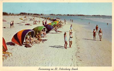 Swimming on St. Petersburg Beach, FL, USA St Petersburg, Florida Postcard