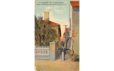St. Augustine, FL, USA, Treasury Street St Augustine, Florida Postcard