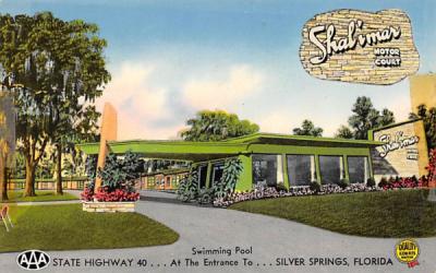 Shalimar Motor Court Silver Springs, Florida Postcard