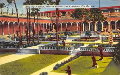 Ringling Museum Between Sarasota and Bradenton Florida Postcard