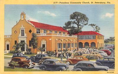 Pasadena Community Church St Petersburg, Florida Postcard