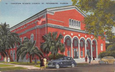 Christian Science Church St Petersburg, Florida Postcard